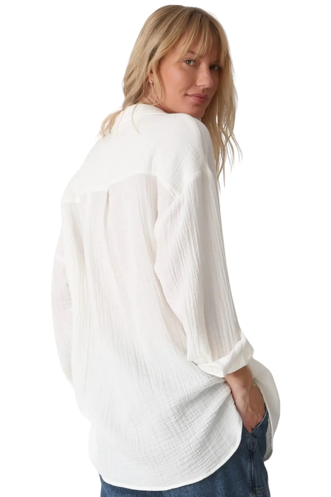 Boyfriend Shirt, Cloud