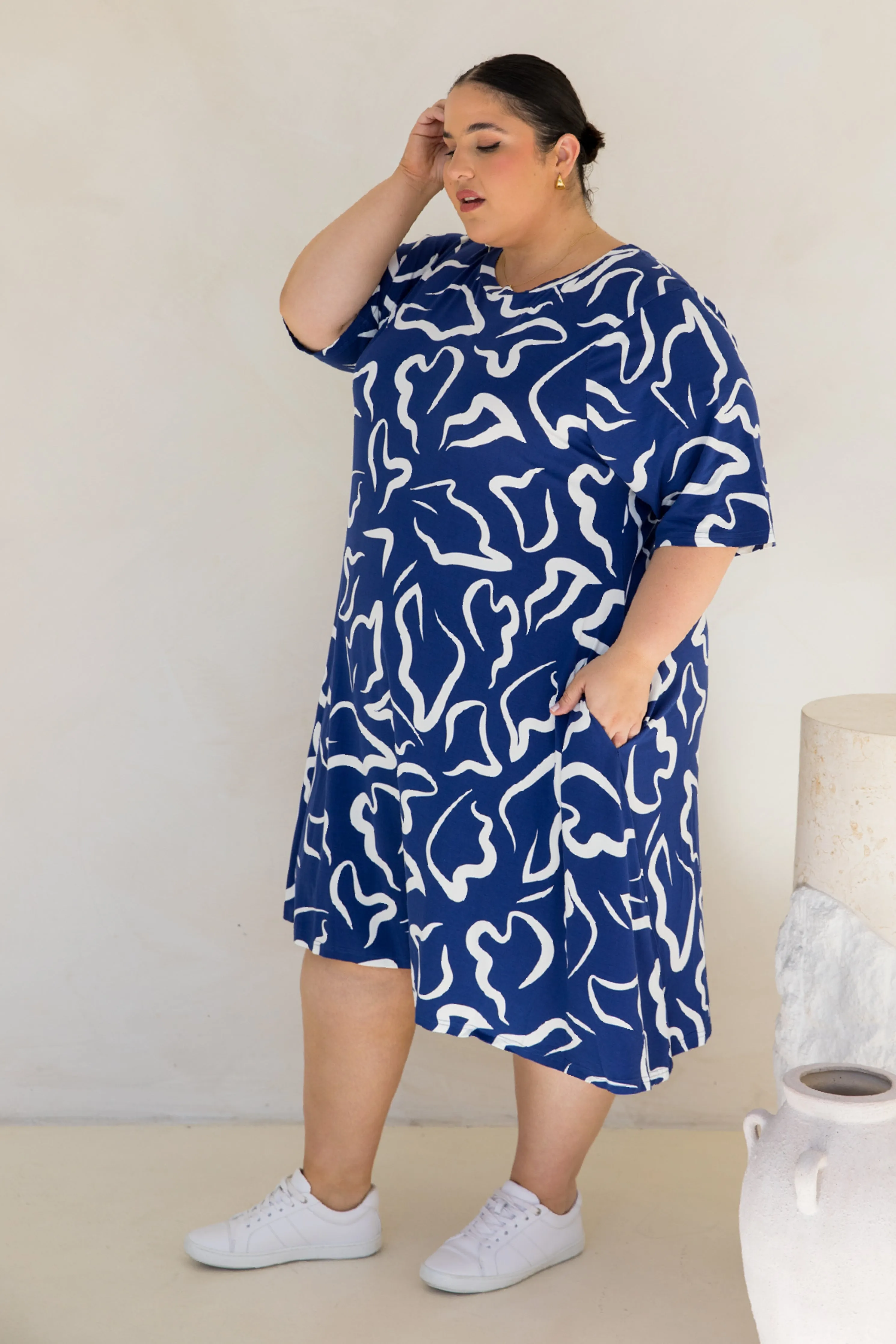 Kiana Dress in Seaport